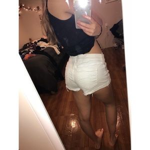 White Abercrombie Shorts